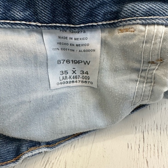 Men's Vintage Washed Rustler Jean. Size 35x34 - Picture 3 of 5